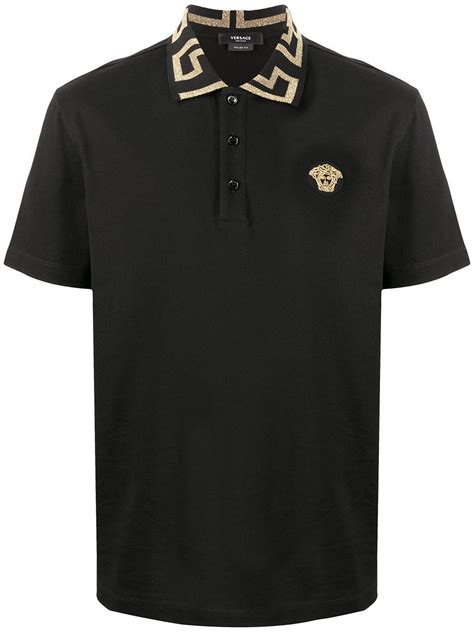 versace mens big and tall|Versace long sleeves polo shirts.